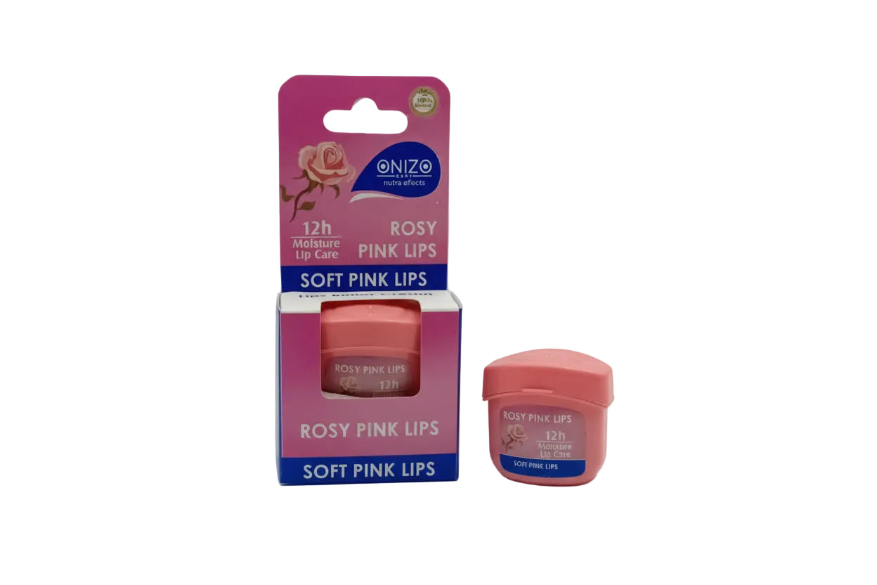 ONIZO CARE - NUTRA EFFECTS 12H MOISTURE LIP BUTTER CREAM (LIP BALM ROSY PINK LIPS - 7GMS)