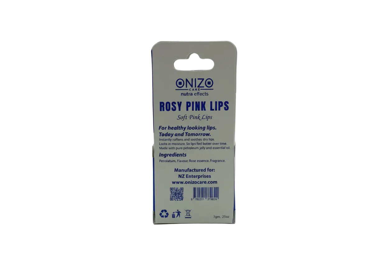 ONIZO CARE - NUTRA EFFECTS 12H MOISTURE LIP BUTTER CREAM (LIP BALM ROSY PINK LIPS - 7GMS)