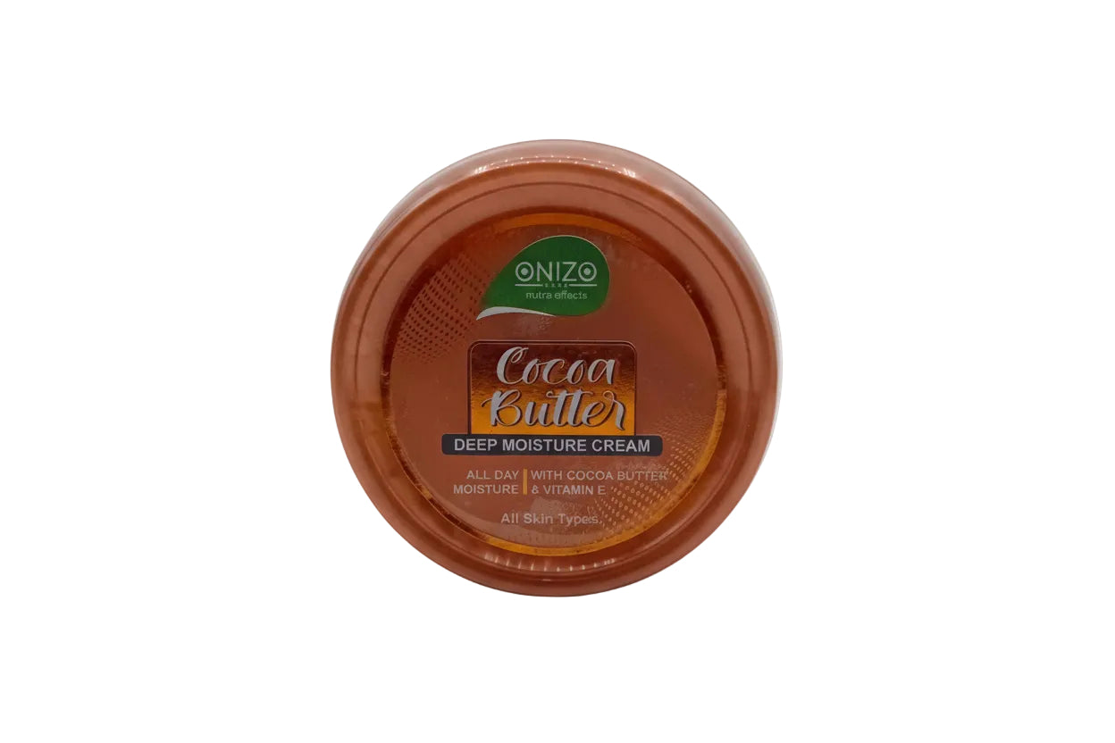 Jar of Onizo Cocoa Butter Deep Moisture Cream on a white background