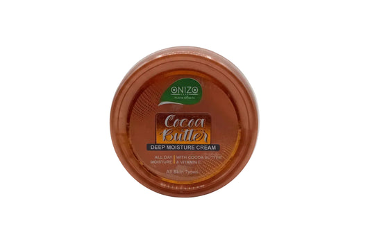 Jar of Onizo Cocoa Butter Deep Moisture Cream on a white background